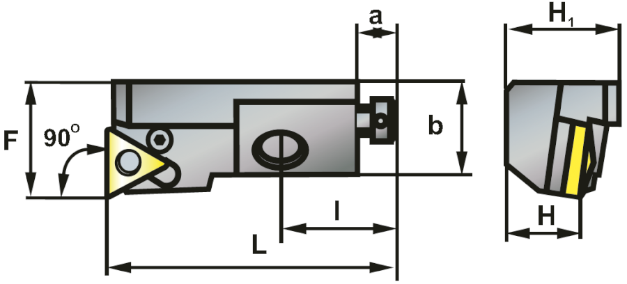 PTFNR 16CA16K vyvrtávací tyč
